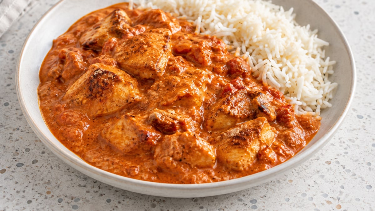 Butter Chicken, cooked and served. A generated image, not a photograph.